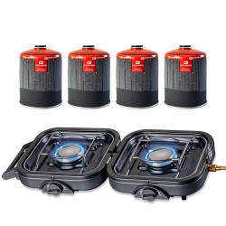 Réchaud gaz 2 feux 4600W...