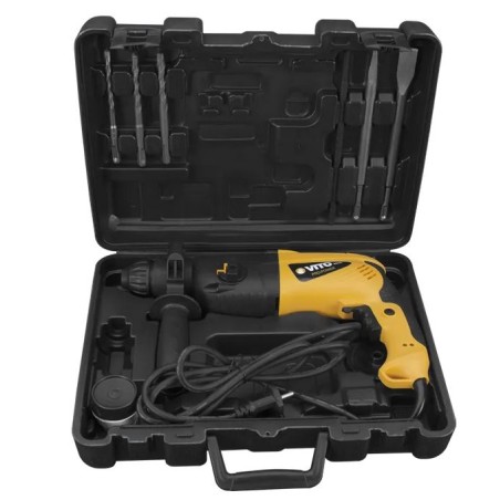 Marteau perforateur 850W SDS-Plus 2.75 Joules 3 Forets + 2 Burins VITO