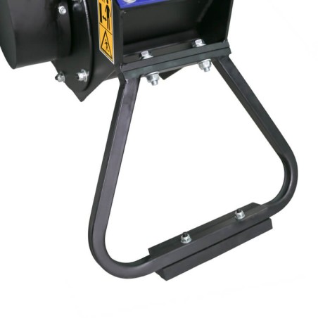 Broyeur végétaux thermique 6.5CV 4100W Coupe branches Ø 10 cm Démarrage manuel Moteur essence 196cm³ GOODYEAR