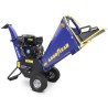 Broyeur végétaux thermique 6.5CV 4100W Coupe branches Ø 10 cm Démarrage manuel Moteur essence 196cm³ GOODYEAR