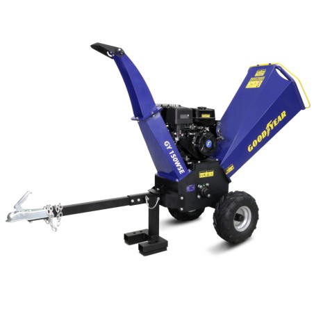 Broyeur végétaux thermique 11000W 15CV Branches Ø5 à 12cm Max Démarrage électrique GOODYEAR