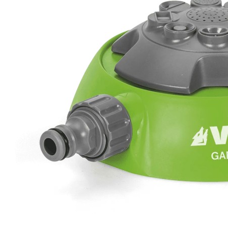 Arroseur d'irrigation Jardin multijets 8 Fonctions Raccord Ø 19 / 25 mm Rayon 8m VITO