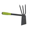 Kit 3 outils de jardin Acier renforcé Manche plastique Serfouette Transplantoir Rateau ITOOLS