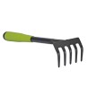 Kit 3 outils de jardin Acier renforcé Manche plastique Serfouette Transplantoir Rateau ITOOLS