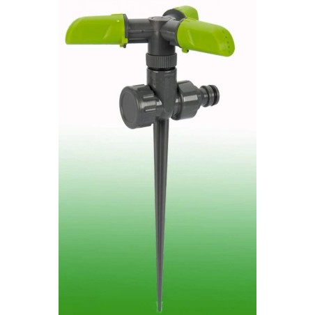 Arroseur rotatif sur pic 3 bras Pression : 2-4 bar Fonction 360° Débit : 30L/min VITO
