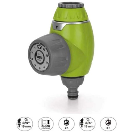Programmateur d'arrosage automatique Minuterie Filetage 3/4 - 1" Température 5-60°C VITO