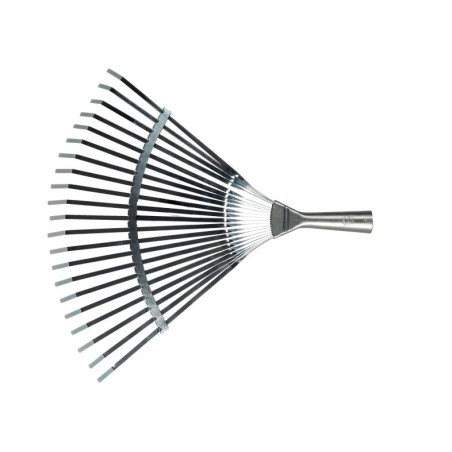 Balai à Gazon 41,5 X 42 cm Acier galvanisé 21 Dents Fixes Sans Manche VITO
