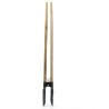 Pelle 2 manches pour trous de poteaux Acier trempé Manche Bois 143 cm VITO