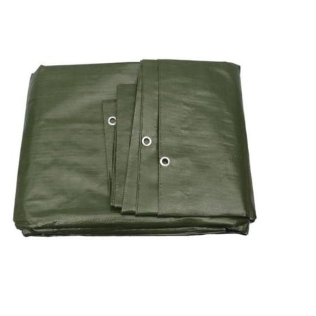 Bâche plastique 6 x 10 m Verte Protection Anti UV VITO