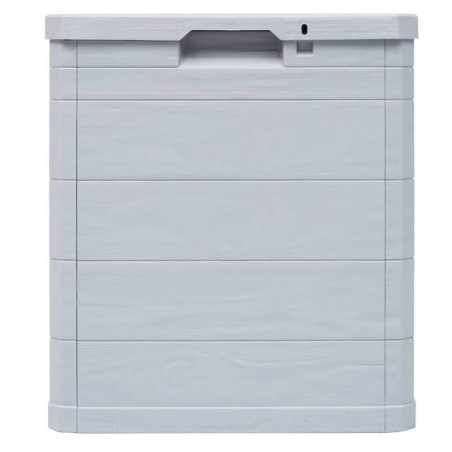Coffre de jardin en résine 90 Litres Gris Taupe 42 x 44 x 50cm TOOMAX