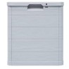 Coffre de jardin en résine 90 Litres Gris Taupe 42 x 44 x 50cm TOOMAX