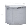 Coffre de jardin en résine 90 Litres Gris Taupe 42 x 44 x 50cm TOOMAX