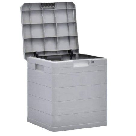Coffre de jardin en résine 90 Litres Gris Taupe 42 x 44 x 50cm TOOMAX
