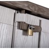 Coffre de jardin en résine 842 Litres Gris Taupe 129,5 x 74,5 x 111 TOOMAX