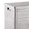 Coffre de jardin en résine 160 Litres GRIS TAUPE 77X 44 X 53 cm Protection Anti uv TOOMAX
