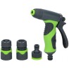 Kit Arrosage 4 pièces Pistolet + 3 raccords 1/2" 8 modes de pulvérisation Poignée softgrip KINZO