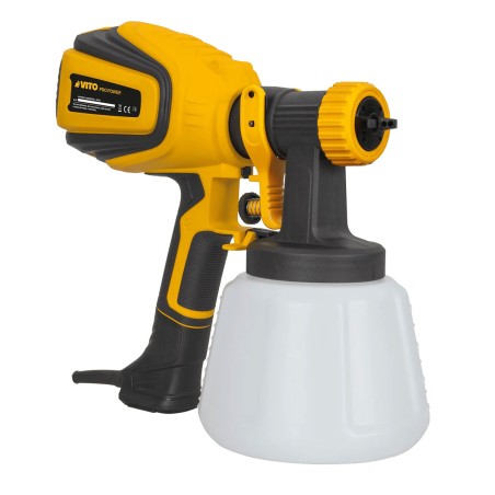 Pistolet à peinture électrique 600W Reservoir 1200ml 4 modes de Pulvérisation VITO