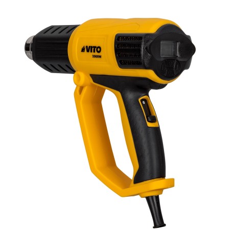 Décapeur thermique 2000W 2 Vitesses Réglage digital de la Température 50-650°C 5 Accessoires Mallette VITO