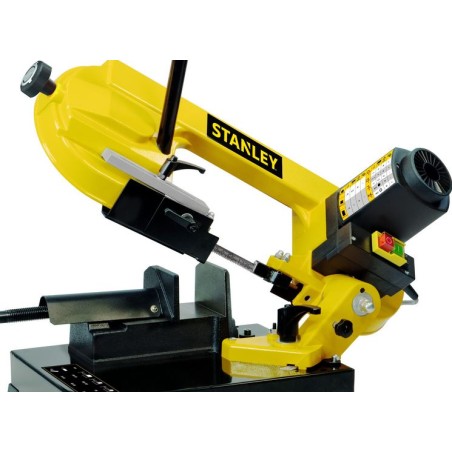Scie à ruban métal 850W Professionnelle Coupe à sec 120mm Régulateur electronique Lame bimétallique cobalt  STANLEY