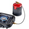 Réchaud gaz 2 feux 4600W pliable Camping KEMPER