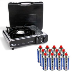 Réchaud à gaz INOX 2200W...