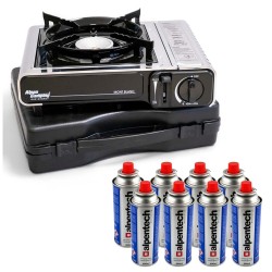 Réchaud à gaz INOX 2200W...