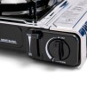 Réchaud à gaz INOX 2200W MONT BLANC + 8 Cartouches de gaz Camping ALPEN