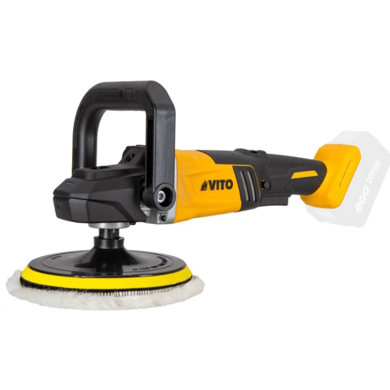 Polisseuse sans fil 20V EGO LI Brushless +  2 Eponges de polissage Ø 180mm Sans Batterie Sans Chargeur VITO