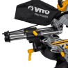 Scie à onglet 1500W Télescopique Lame Ø 210 mm Guide Laser Double rail VITO