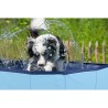 Piscine pour Chien PVC Ø 80 x 30 Cm Sol Antidérapant Jeu d'eau pour Animaux KZ GARDEN