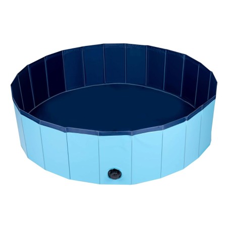 Piscine pour Chien PVC 120x30 cm Sol Antidérapant Jeu d'eau pour Animaux KZ GARDEN