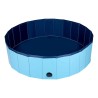 Piscine pour Chien PVC 120x30 cm Sol Antidérapant Jeu d'eau pour Animaux KZ GARDEN