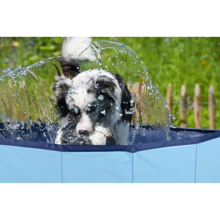 Piscine pour Chien PVC 120x30 cm Sol Antidérapant Jeu d'eau pour Animaux KZ GARDEN