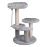 Arbre à Chat Hauteur 62 cm 3 Plateformes perchées Griffoir Sisal Corde de Jeu Tour à griffer Perchoir