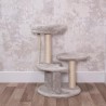 Arbre à Chat Hauteur 62 cm 3 Plateformes perchées Griffoir Sisal Corde de Jeu Tour à griffer Perchoir