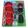 Harnais et Laisse pour chien 190 cm Ceinture réglable 55 à 90 cm Longe Elastique Balade Jogging KZ GARDEN