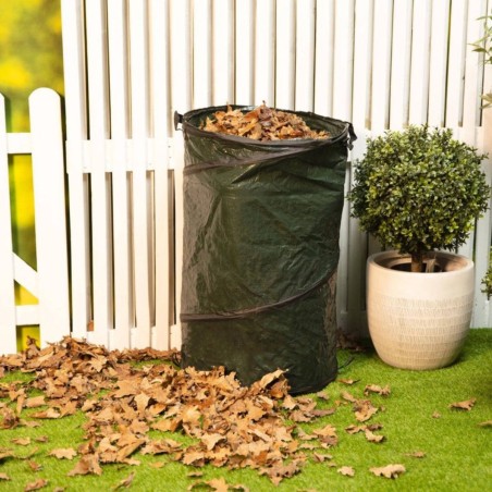 Sac de jardin 120 Litres avec Poignées Pliable Jardinage Dechets Verts Compost KZ GARDEN