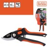 Sécateur de jardin Lame en Acier Trempé 20.3cm - Ciseaux de Jardin Coupe 13mm Plantes, Haies et Fleurs  Black&Decker