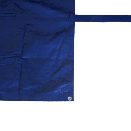 Bâche piscine rectangulaire 6 x 10m Bleue marine avec filet d'écoulement résistance 140g/m2