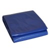 Bâche piscine rectangulaire 6 x 10m Bleue marine avec filet d'écoulement résistance 140g/m2