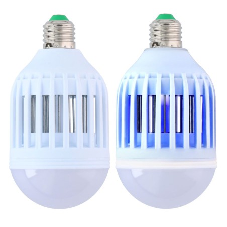 Lampe led anti moustique Insectes volants 2en1 Ampoule LED vissable douille standard E27 GRUNDIG