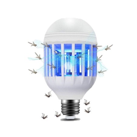 Lampe led anti moustique Insectes volants 2en1 Ampoule LED vissable douille standard E27 GRUNDIG