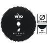 Lame de coupe pour débroussailleuse 80 dents Ø255mm Alesage 25.4 VITO