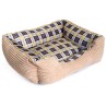 Panier pour Chien et Chat BEIGE Coussin Anti Stress Chiot Lit Confortable Lavable KZ GARDEN