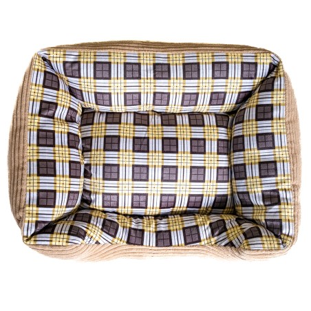 Panier pour Chien et Chat BEIGE Coussin Anti Stress Chiot Lit Confortable Lavable KZ GARDEN