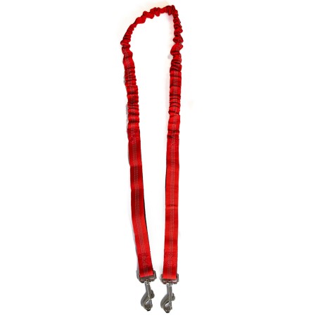 Harnais et Laisse pour chien 190 cm Ceinture réglable 55 à 90 cm Longe Elastique Balade Jogging KZ GARDEN