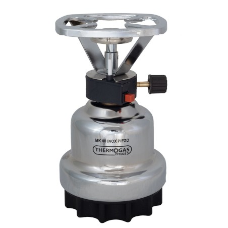 Rechaud à gaz 1200W Plaque Inox + 6 cartouches de gaz 190gr CAMPER GAZ