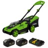 Tondeuse à gazon 40V -2 Batteries lithium 4.0Ah Chargeur Double Moteur Brushless 600m2 VITO