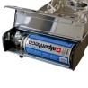 Réchaud gaz 2 feux 4400W Inox Portable TEXAS ALPEN