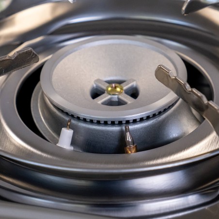 Réchaud à gaz 2 feux 4400W Thermocouple intégré + 4 cartouches de gaz 250gr ALPEN Camping